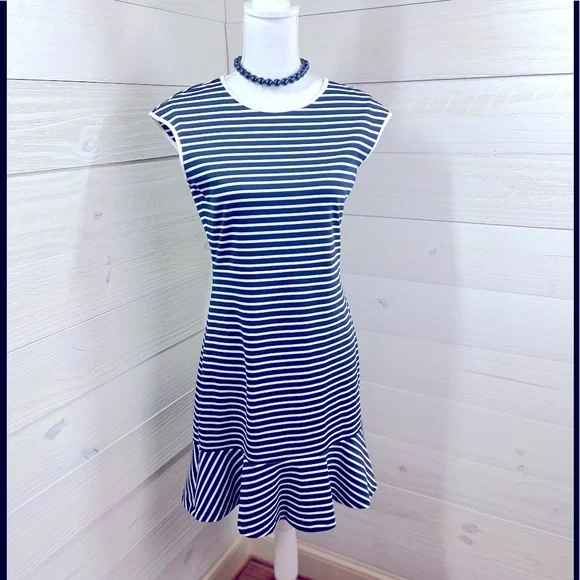 Draper James | Dresses | Draper James Navy White Striped Flounce Bottom Dress S Free Ship | Poshmark Draper James | Dresses | Draper James Navy White Striped Flounce Bottom Dress S Free Ship | Poshmark